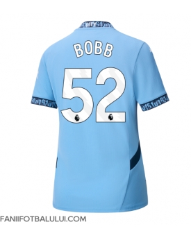 Manchester City Oscar Bobb #52 Tricou Fotbal Replică 2024-25 Femei Acasa